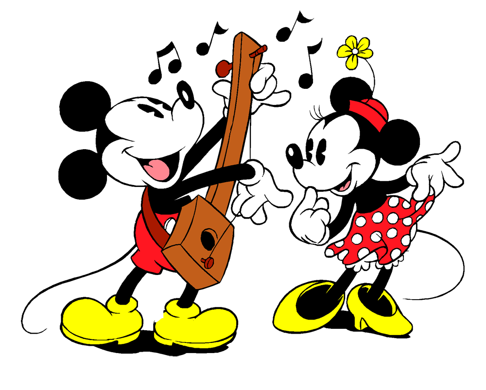 Музыка персонажи поют музыку. Микки Маус музыкальный инструмент. Мультяшные персонажи. Музыкальные персонажи. Герои Дисней.